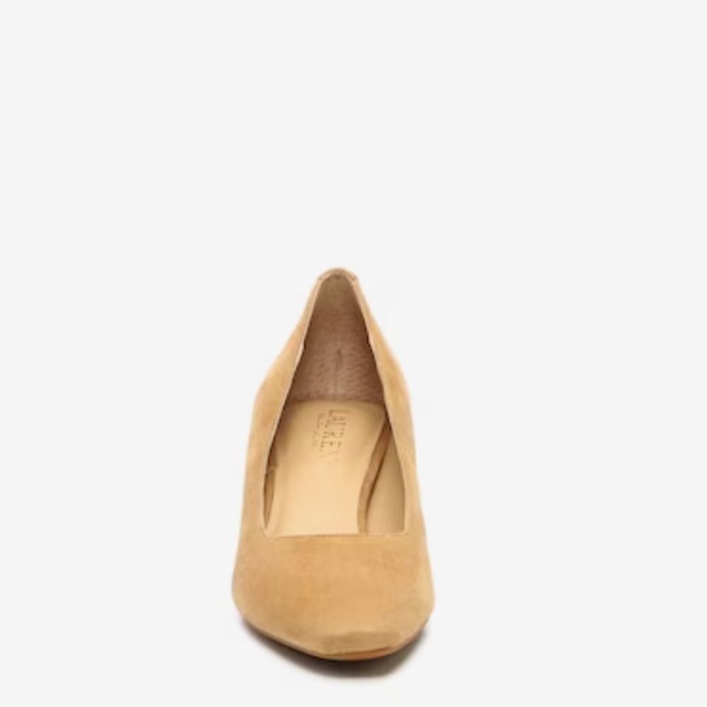 Lauren Ralph Lauren Whitney Brown Suede Leather Pump SZ US 11B NWOT Comfort Glam - Picture 10 of 12